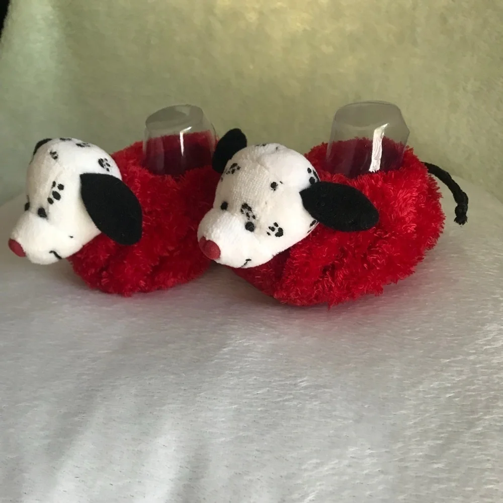 Rare Vintage Baby Dalmatian Puppy Slippers